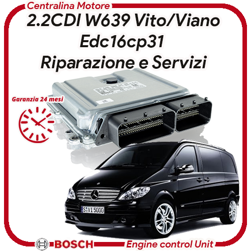 ECU Mercedes Vito Viano CDI2.2 W639 EDC16CP31 ECU Mercedes Vito Viano CDI2.2 W639 EDC16CP31